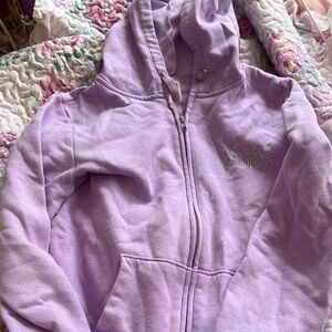 Purple bling Victoria secret zip up